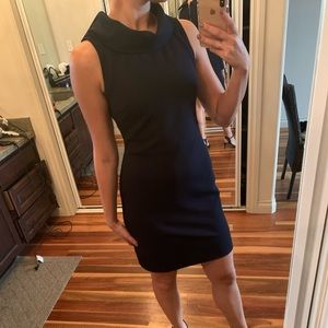 Women’s navy professional collared dress